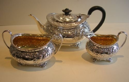 fabulous english victorian silver plated tea service atkin brothers c1860