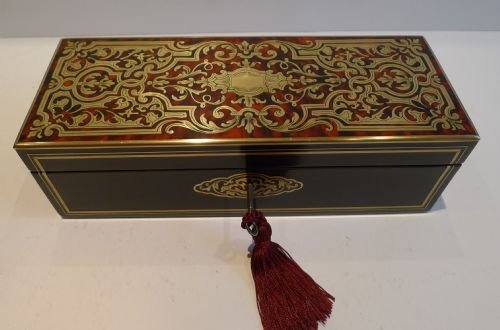 antique french boulle glove box c1860
