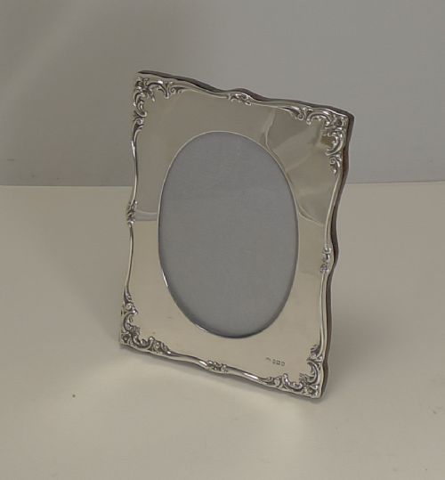fabulous antique english sterling silver photograph frame by william comyns