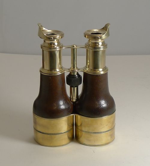 pair antique ww1 british officer's binoculars by ross london c1916