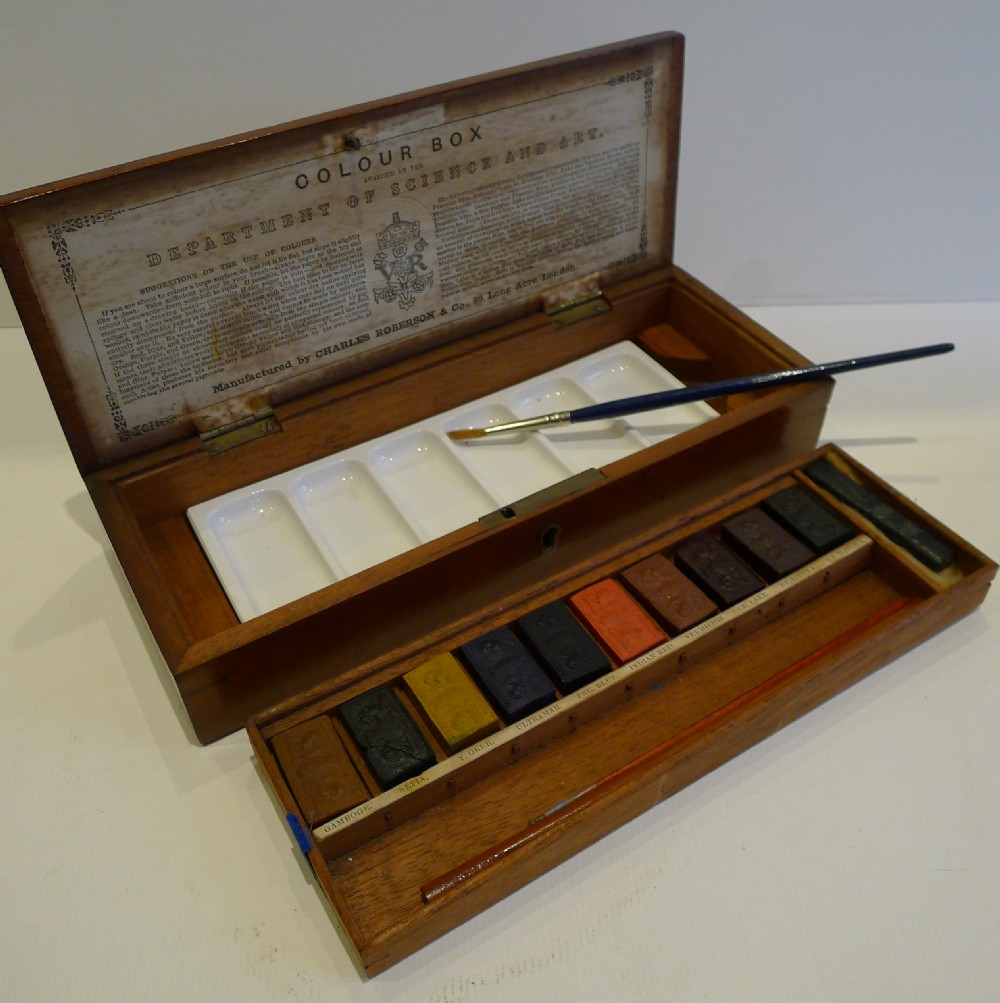 near mint watercolour artist box by charles roberson c1860