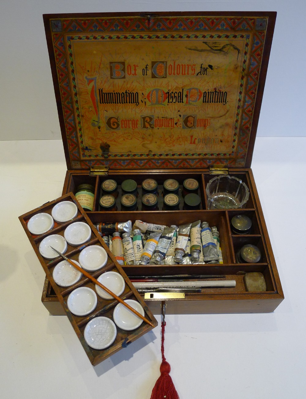 George Rowney & Co - Victorian Artist's Paint Box