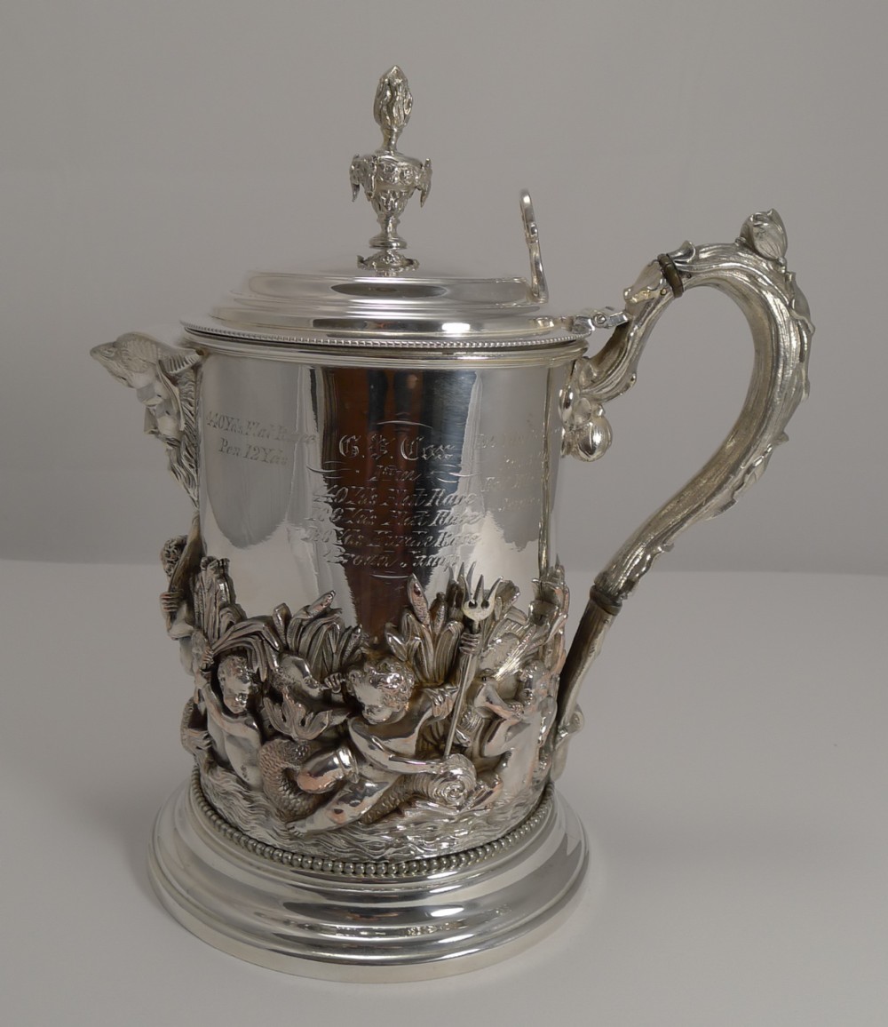 magnificent silver plated trinity college oxford trophy 1877