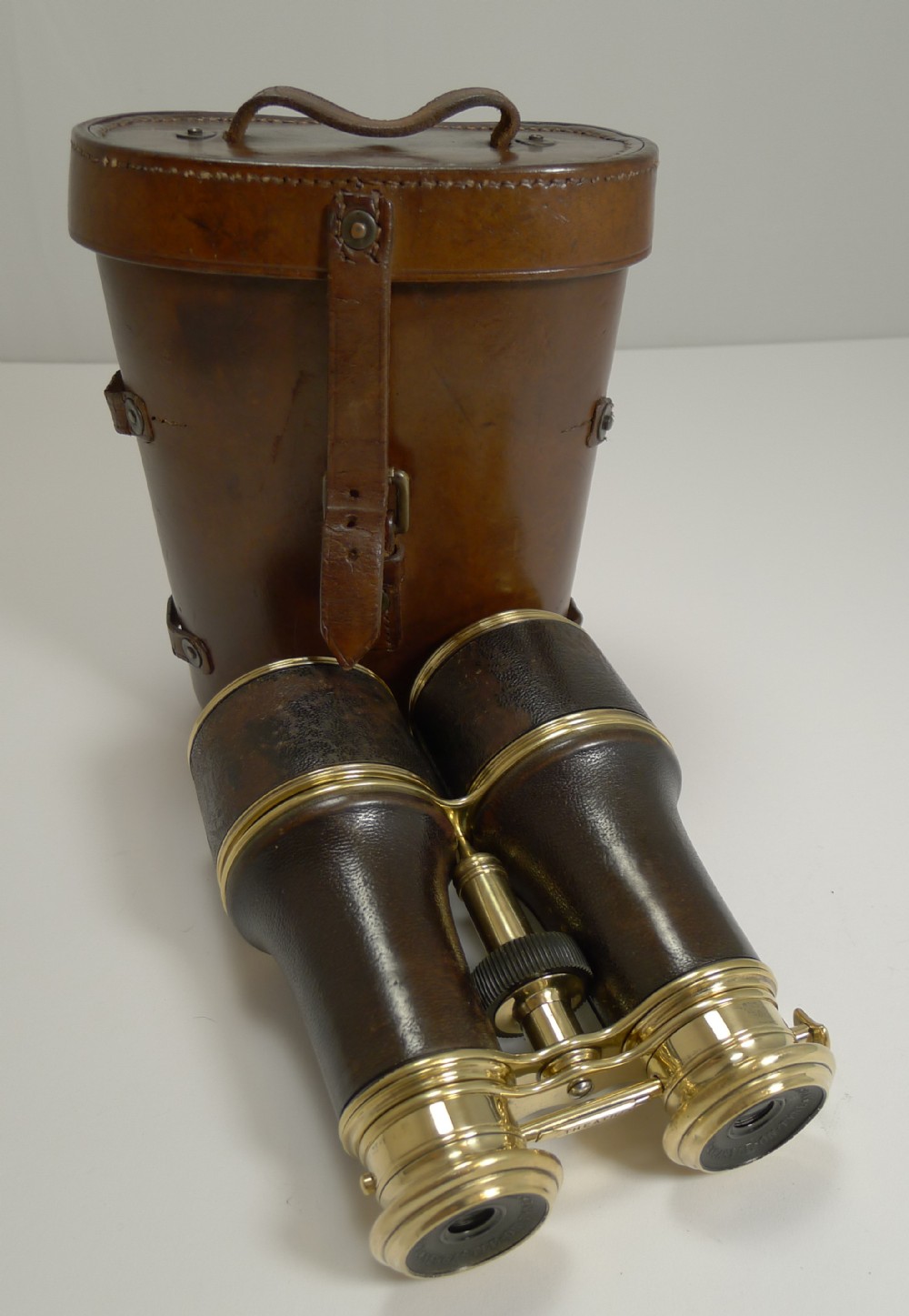 antique french lemaire paris triple optic binoculars marine theatre field c1900