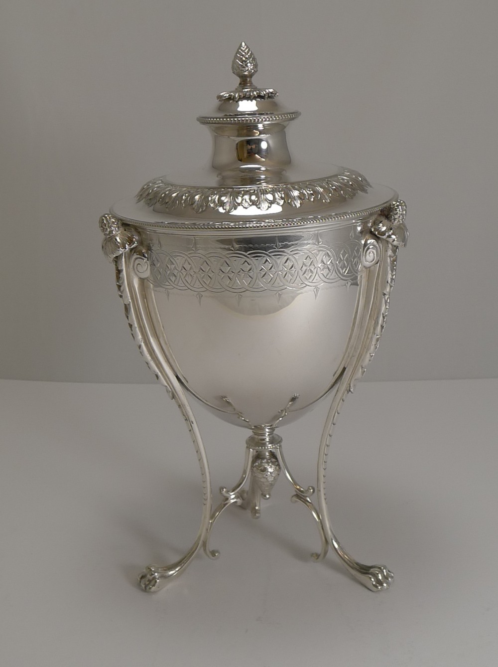 grand antique english silver plate biscuit box by martin hall co c1860
