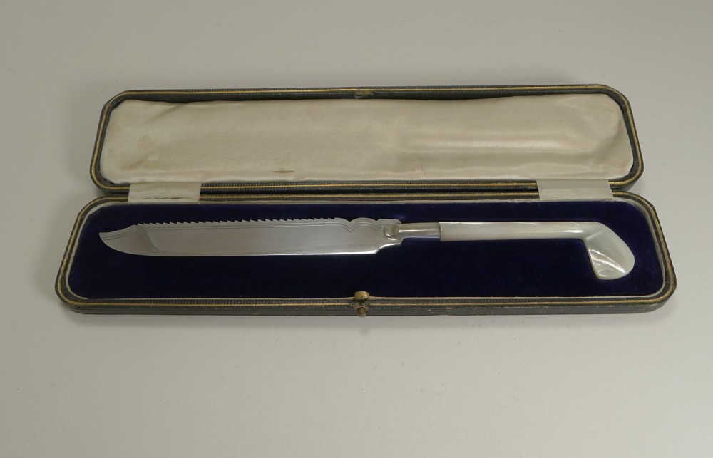 rare antique english cake knife golf club 1910