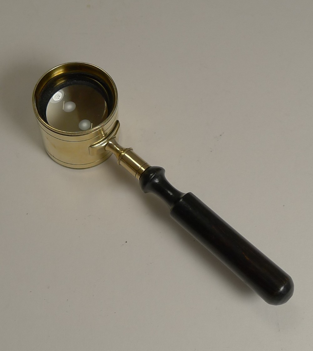 antique english coddington magnifying glass c1880