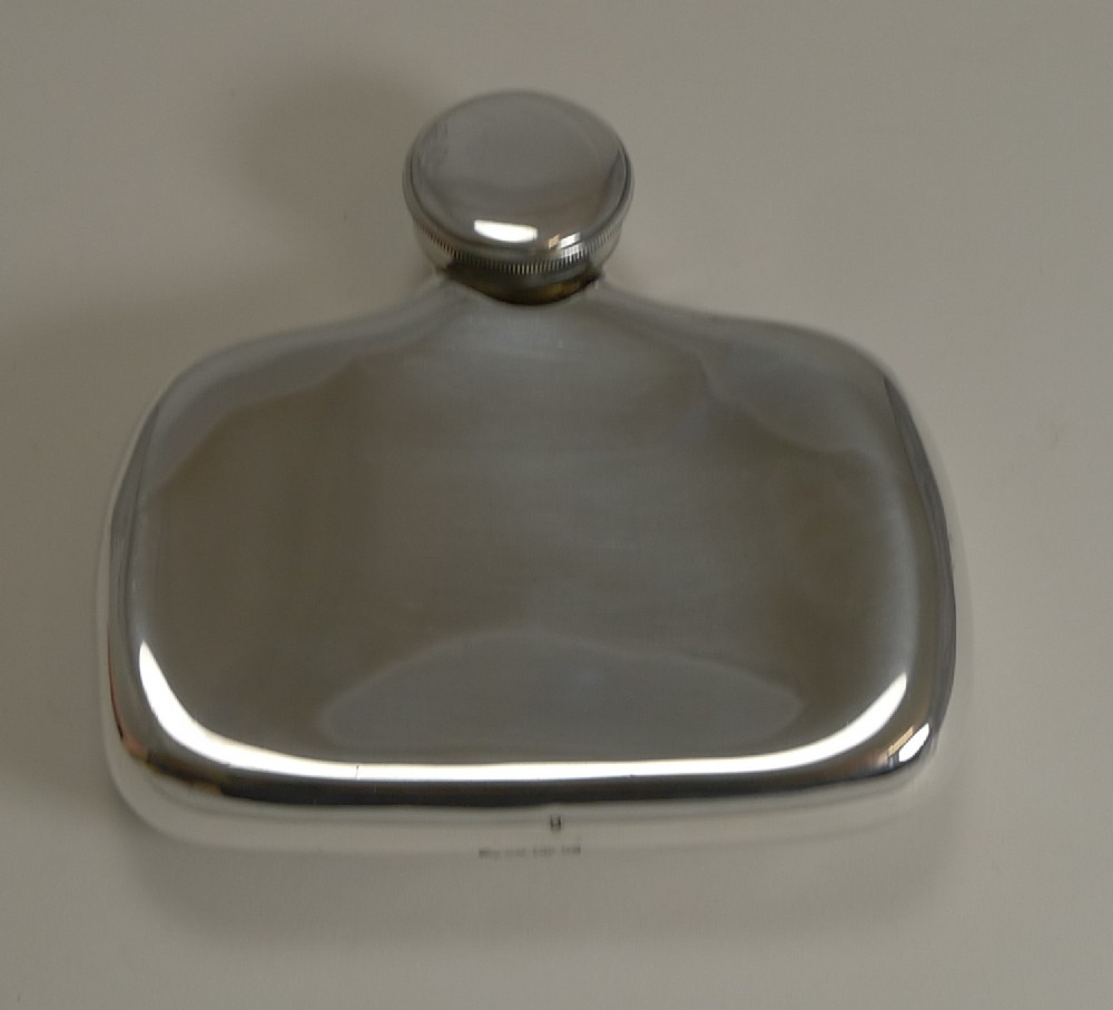 unusual hall's patent hip flask by james dixon and sons c1885