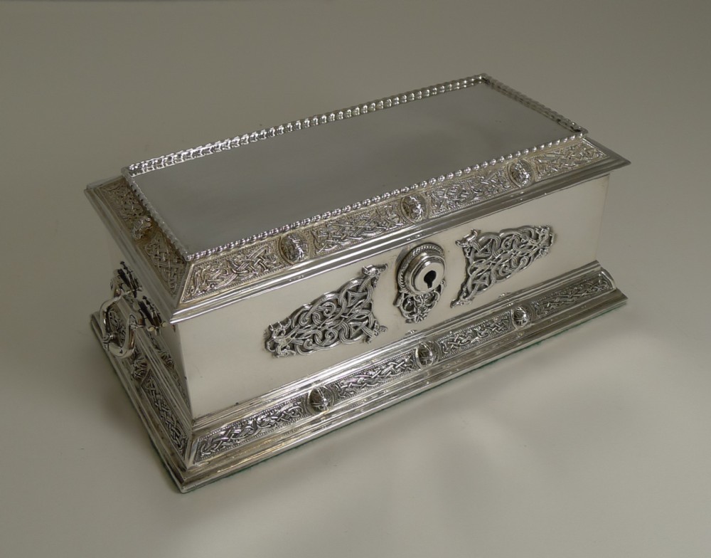 large silver jewellery box