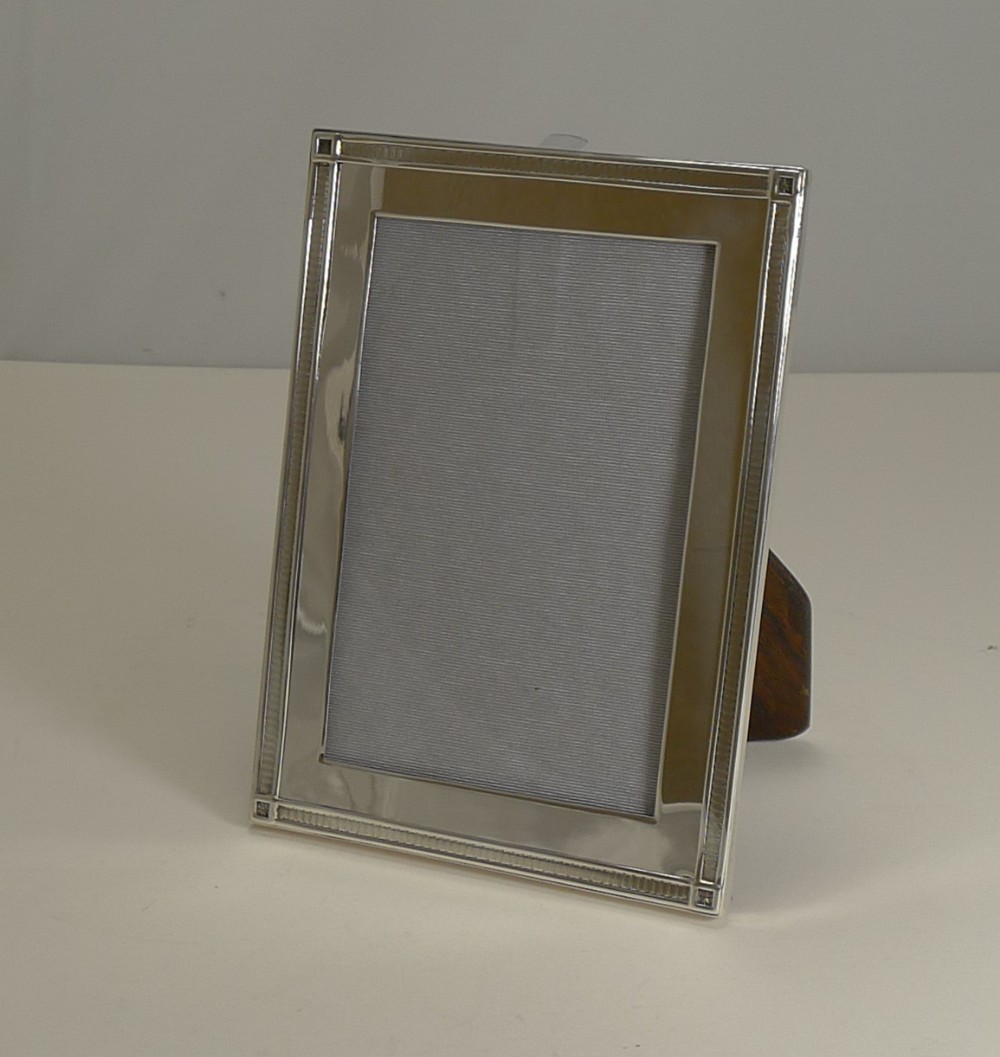 smart antique english sterling silver photograph picture frame 1913