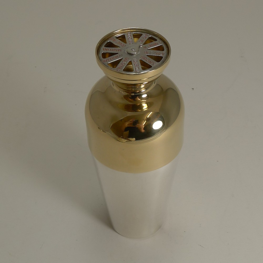 vintage american individual cocktail shaker by napier c1930