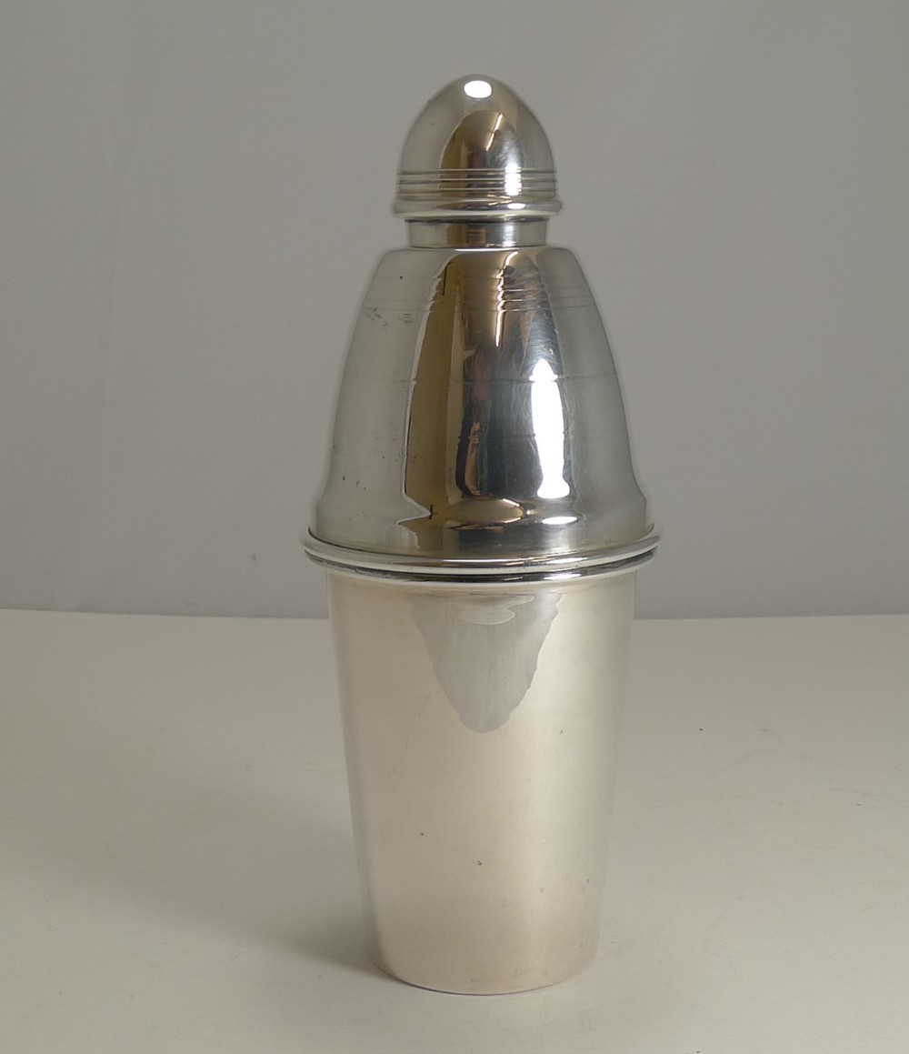 vintage english novelty bomb cocktail shaker by yeoman c1930