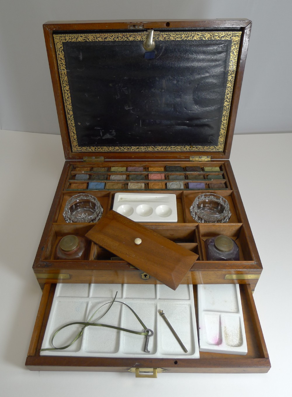 magnificent large reeves sons artist watercolour box c1860