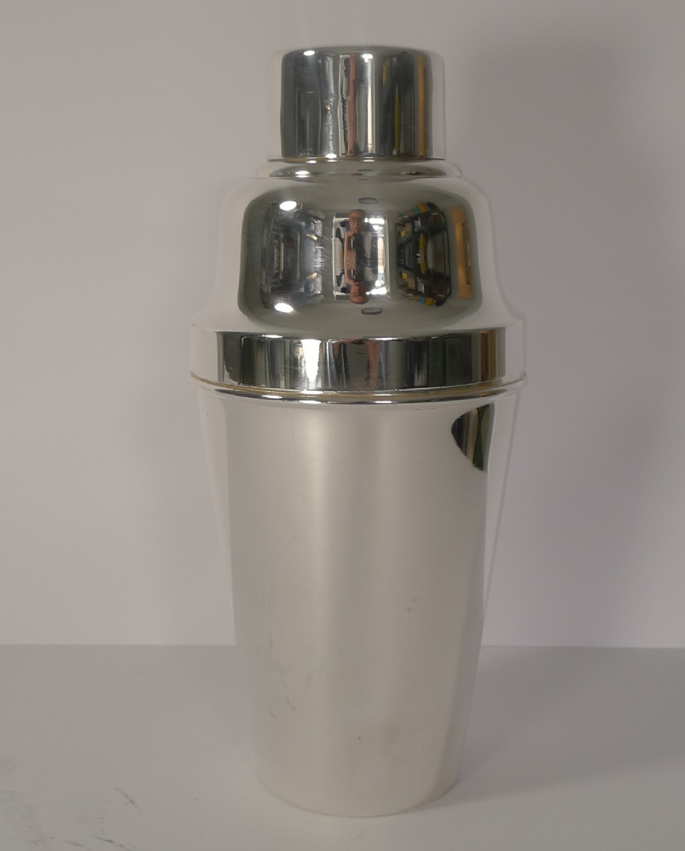 rare large 2 pint silver plated cocktail shaker by mappin webb