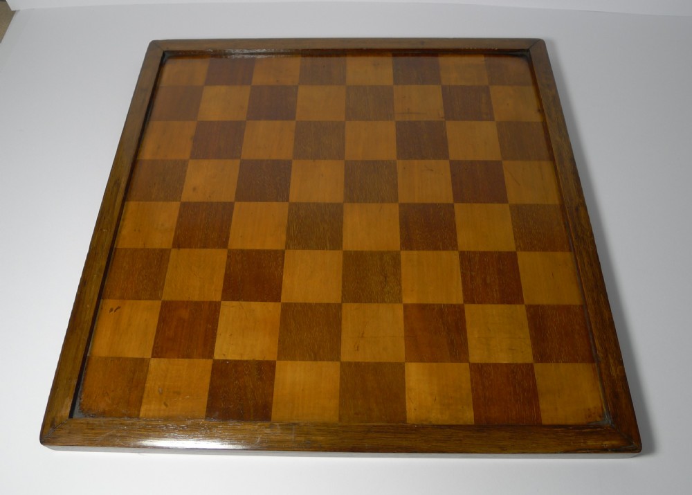 antique english chess board jeu des dames c1900