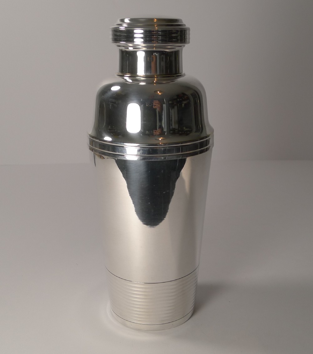 smart french art deco cocktail shaker c1930