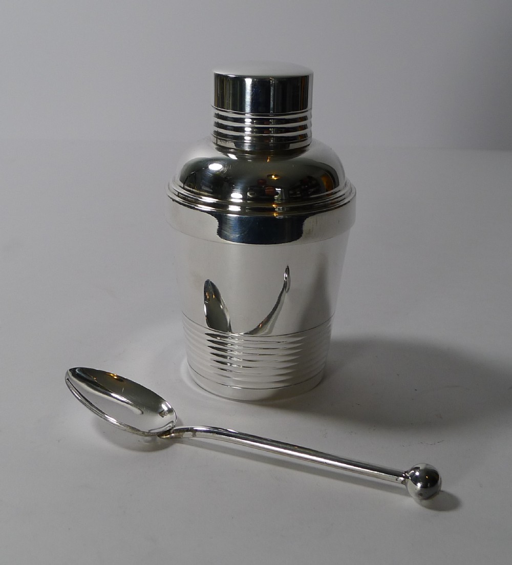rare french individual cocktail shaker with lemon squeezer deschamps freres