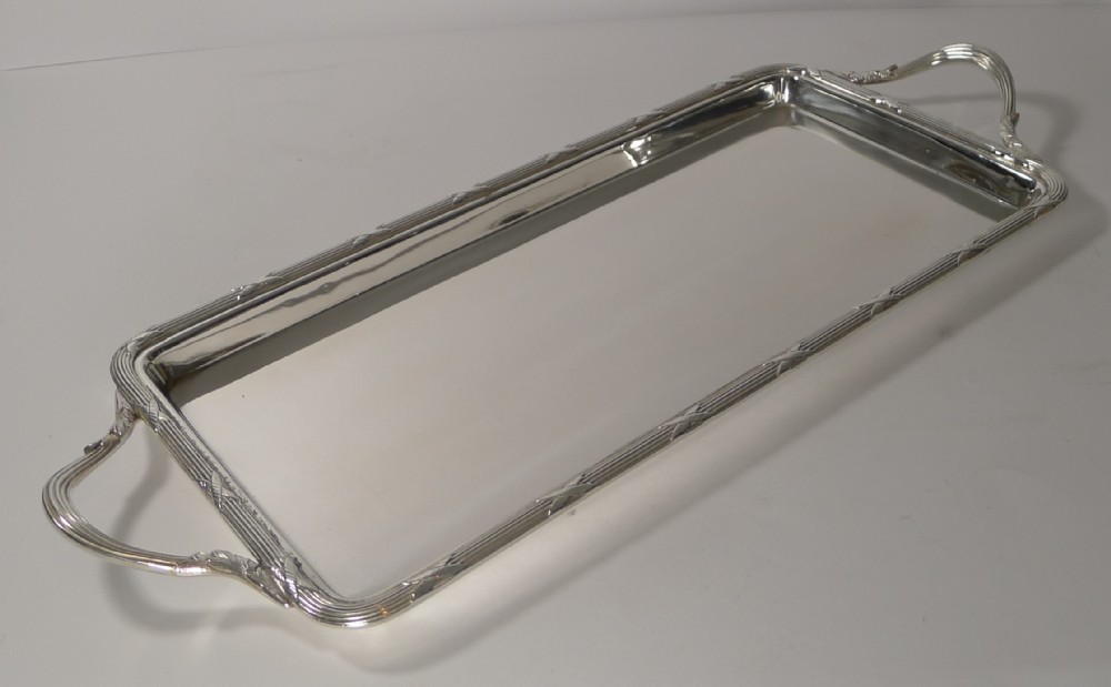 asprey london silver plated cocktail tray c1930