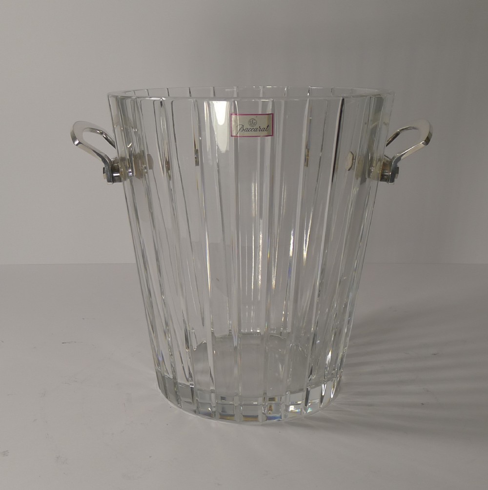baccarat harmonie champagne bucket wine cooler c1980