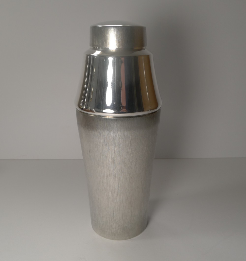 1960's german silver plated cocktail shaker by lutz weiss