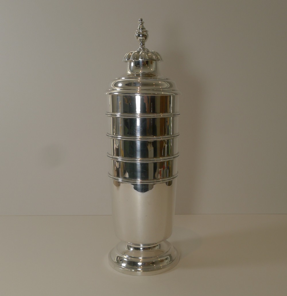 american sterling silver 3 pint cocktail shaker c1945 by tuttle