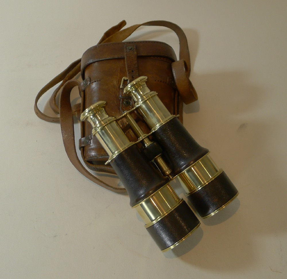 pair ww1 binoculars british officer's issue by lemaire paris