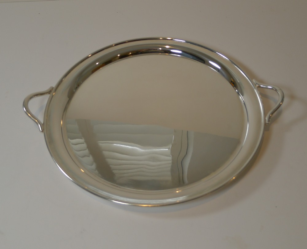 art deco silver plated cocktail tray by asprey london c1930