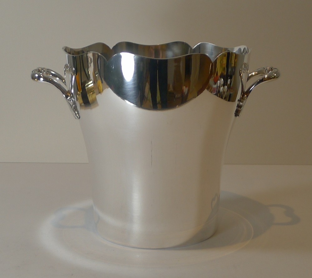 cailar bayard paris elegant french champagne bucket wine cooler c1920