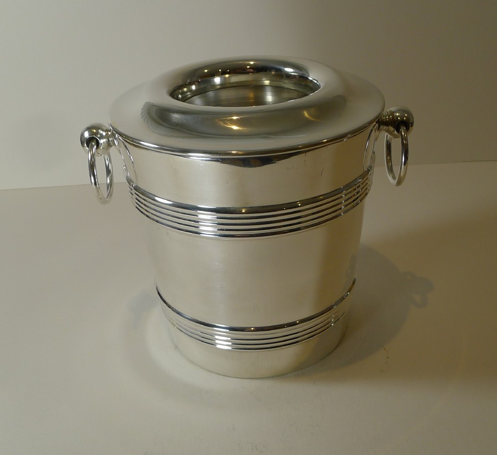 cailar bayard paris art deco champagne bucket wine cooler c1920 1930