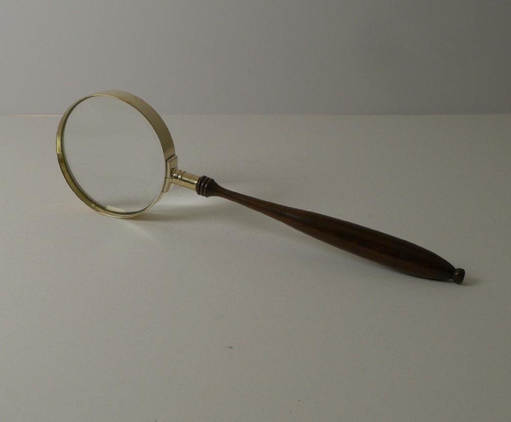 elegant antique english magnifying glass c1900