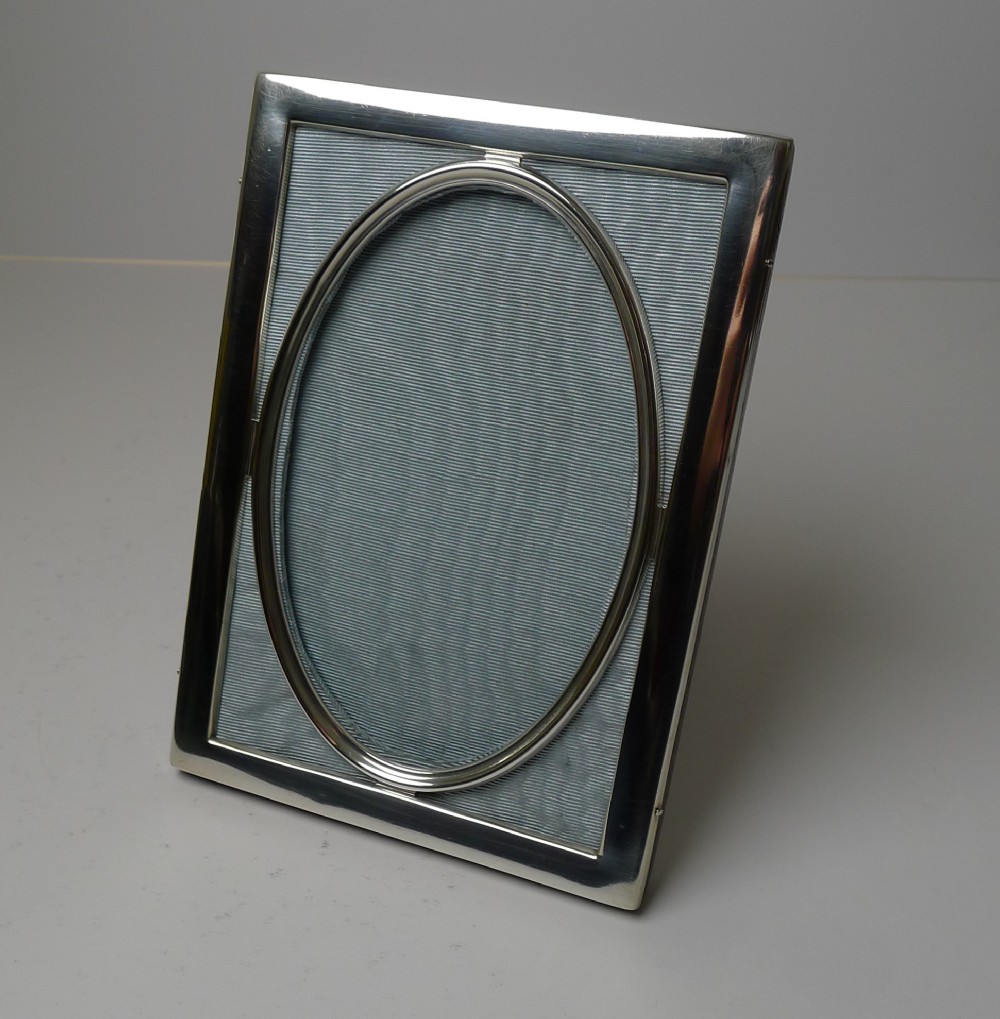 elegant antique sterling silver photograph picture frame