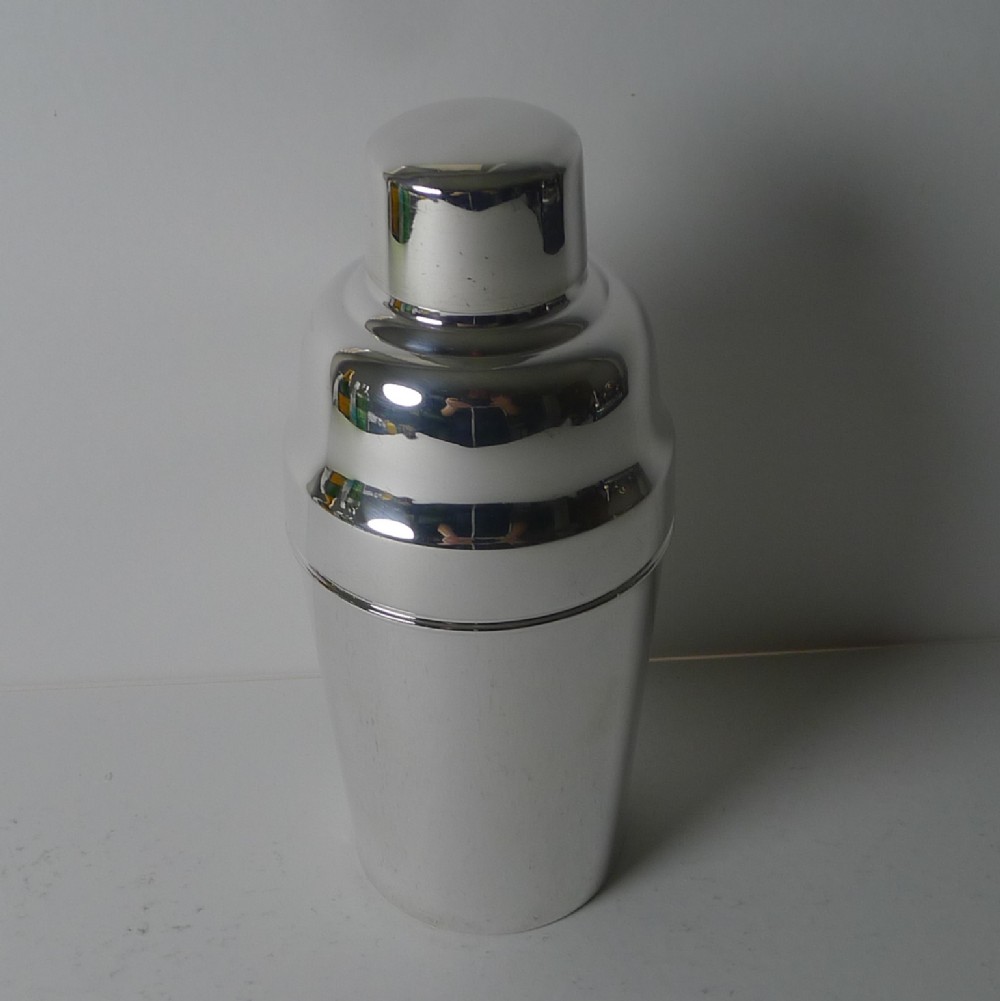 small art deco cocktail shaker by mappin webb c1940