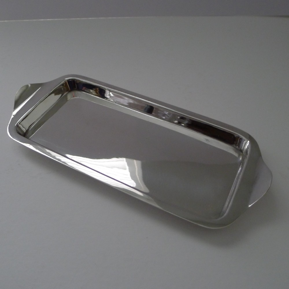 asprey london small silver plated cocktail tray c1910