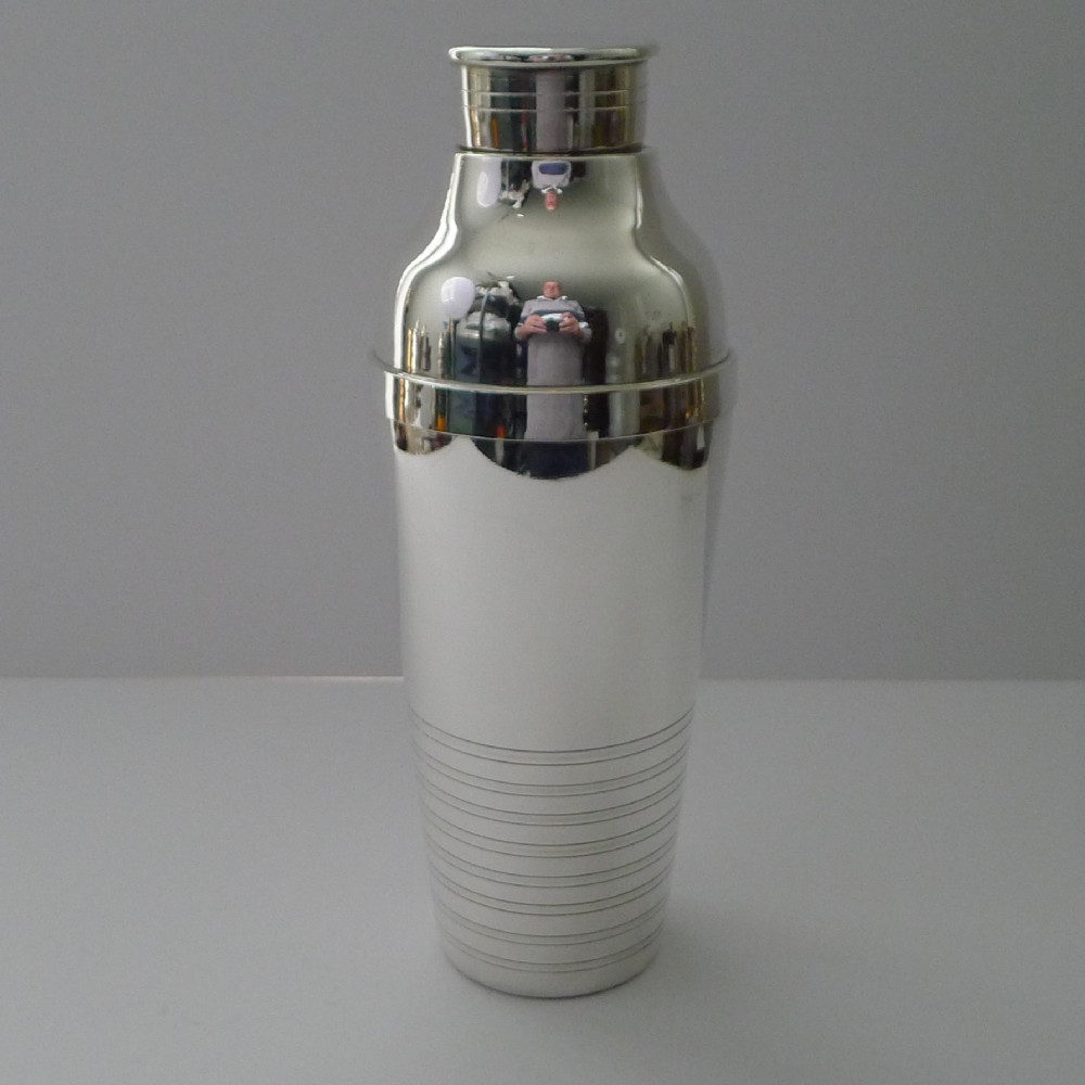 large smart french art deco cocktail shaker c1930
