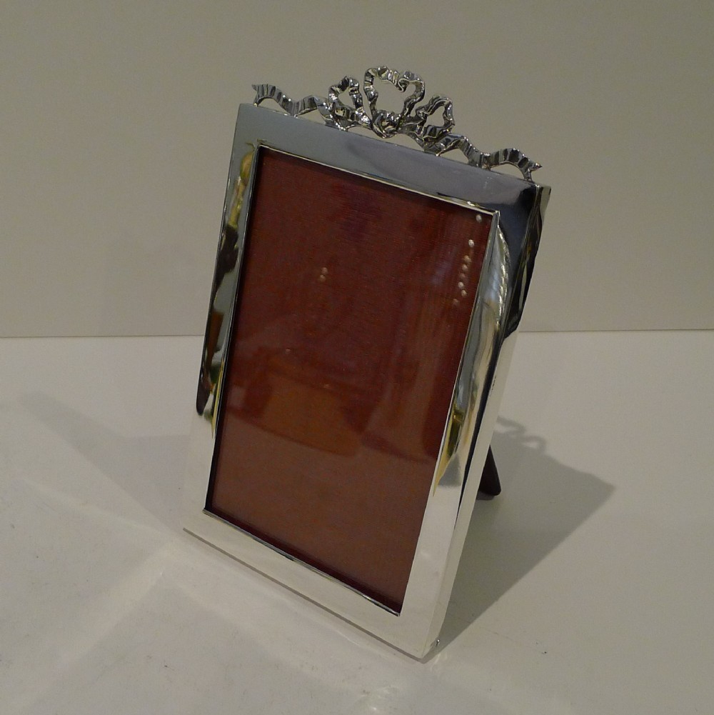 antique english sterling silver picture frame 1903