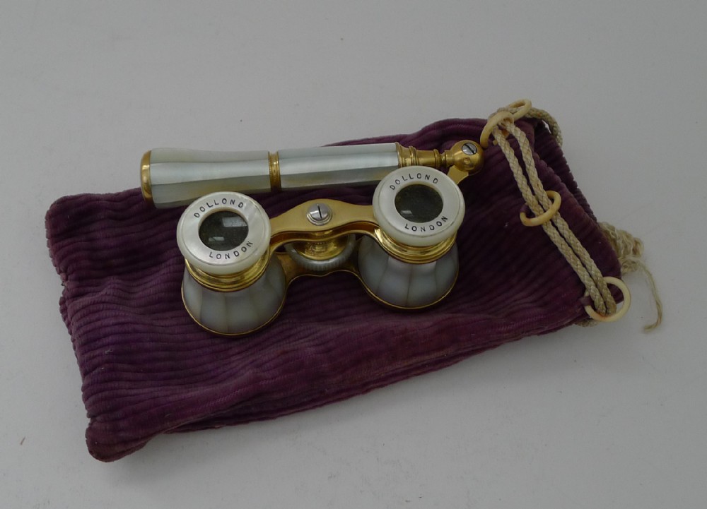 antique french mother of pearl opera glasses for dolland london