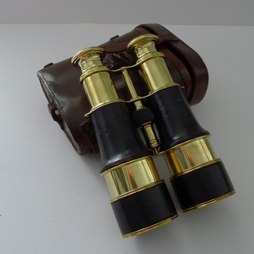 pair ww1 binoculars british officer's issue by lemaire paris