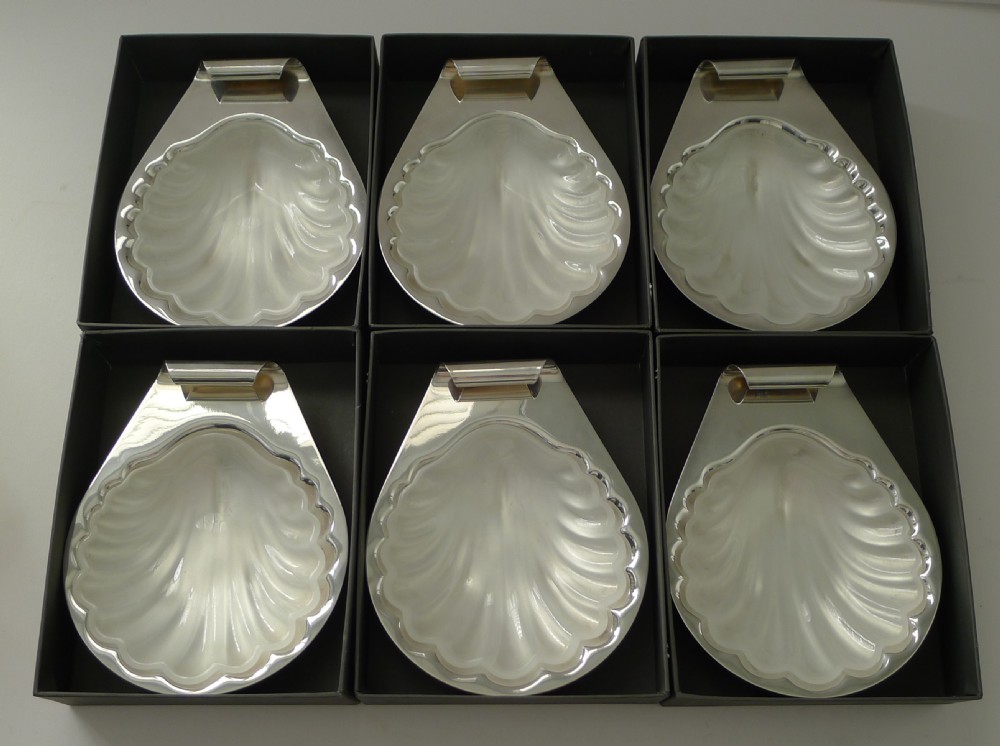 rare set six oyster seafood dishes by lino sabattini c1970