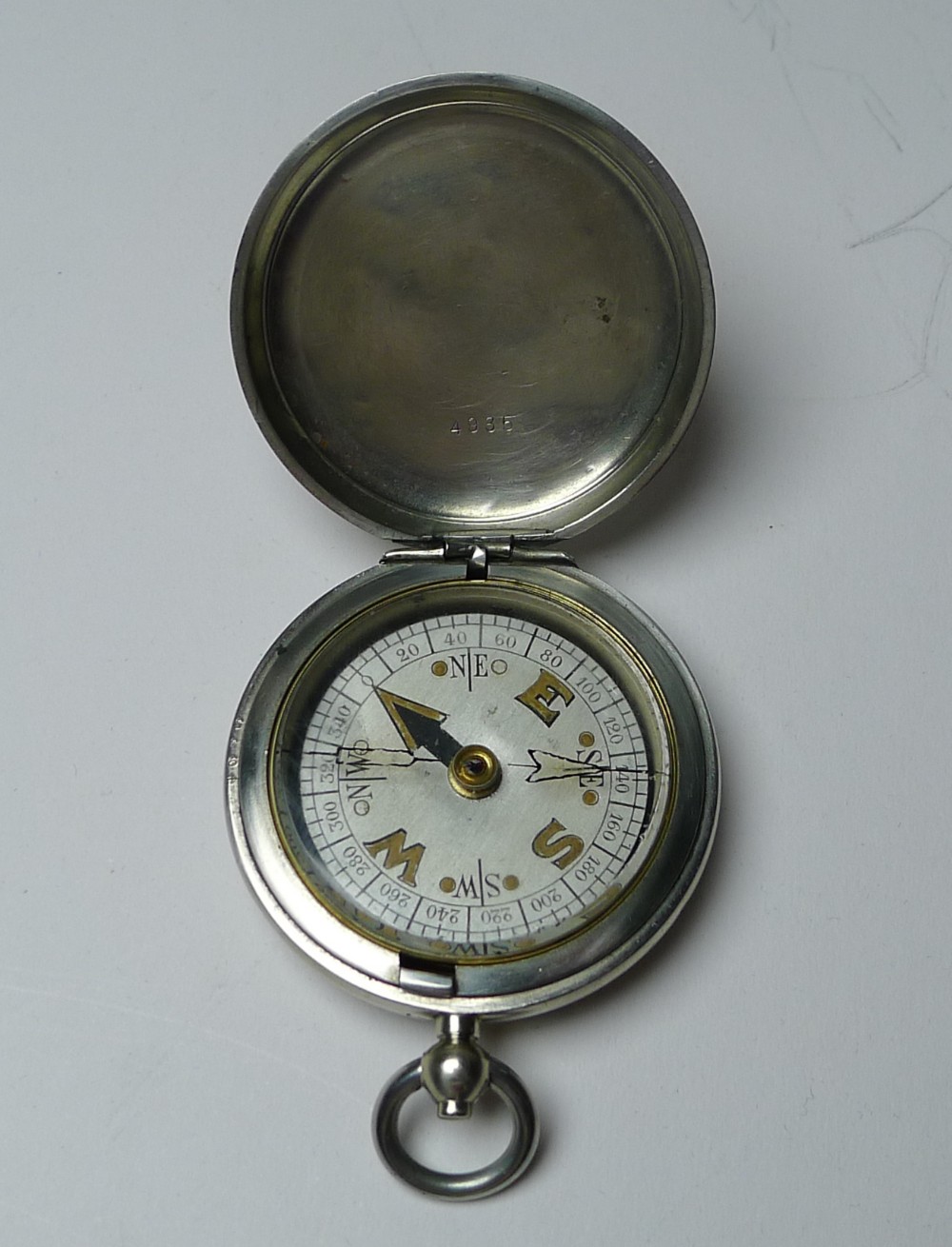 antique english ww1 military issued compass 1915