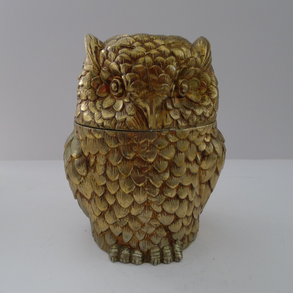 mauro manetti florence italy owl ice bucket c1960