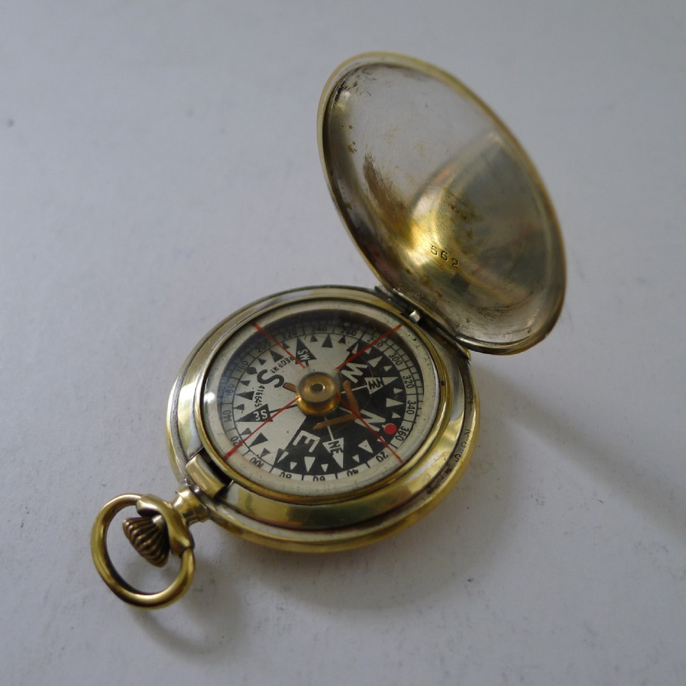 antique english brass cased compass reg no for 1903