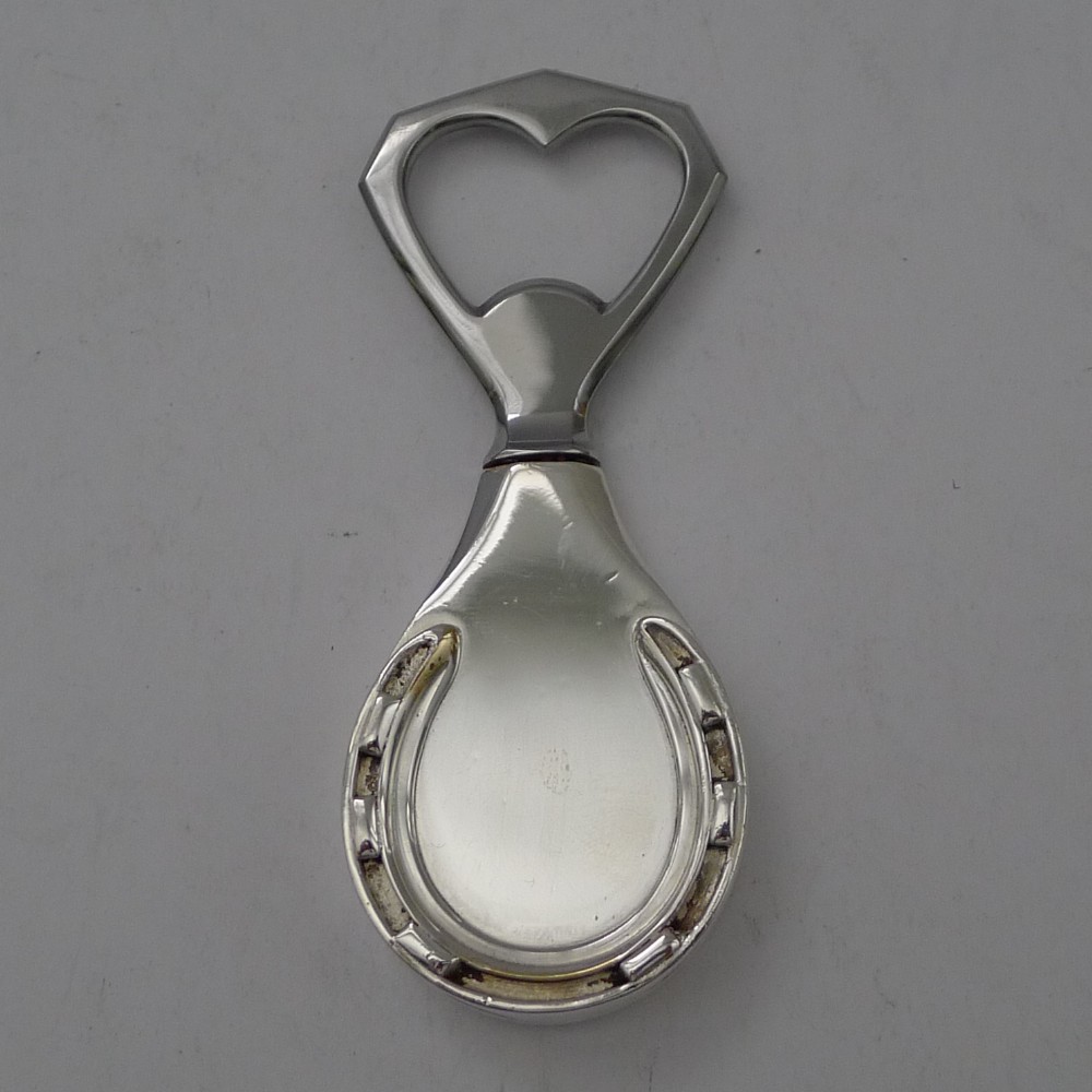 vintage hermes paris equestrian horseshoe bottle opener c1980