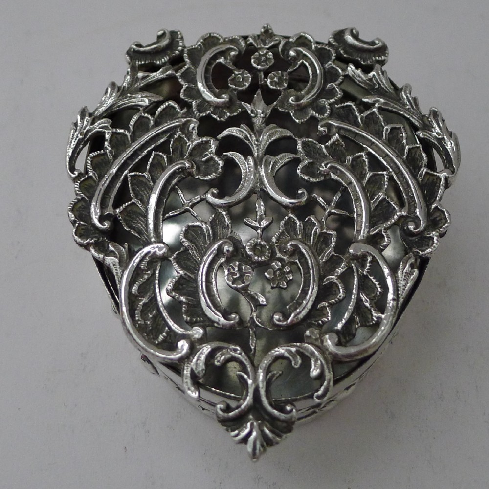 antique english sterling silver pot pourri box by william comyns