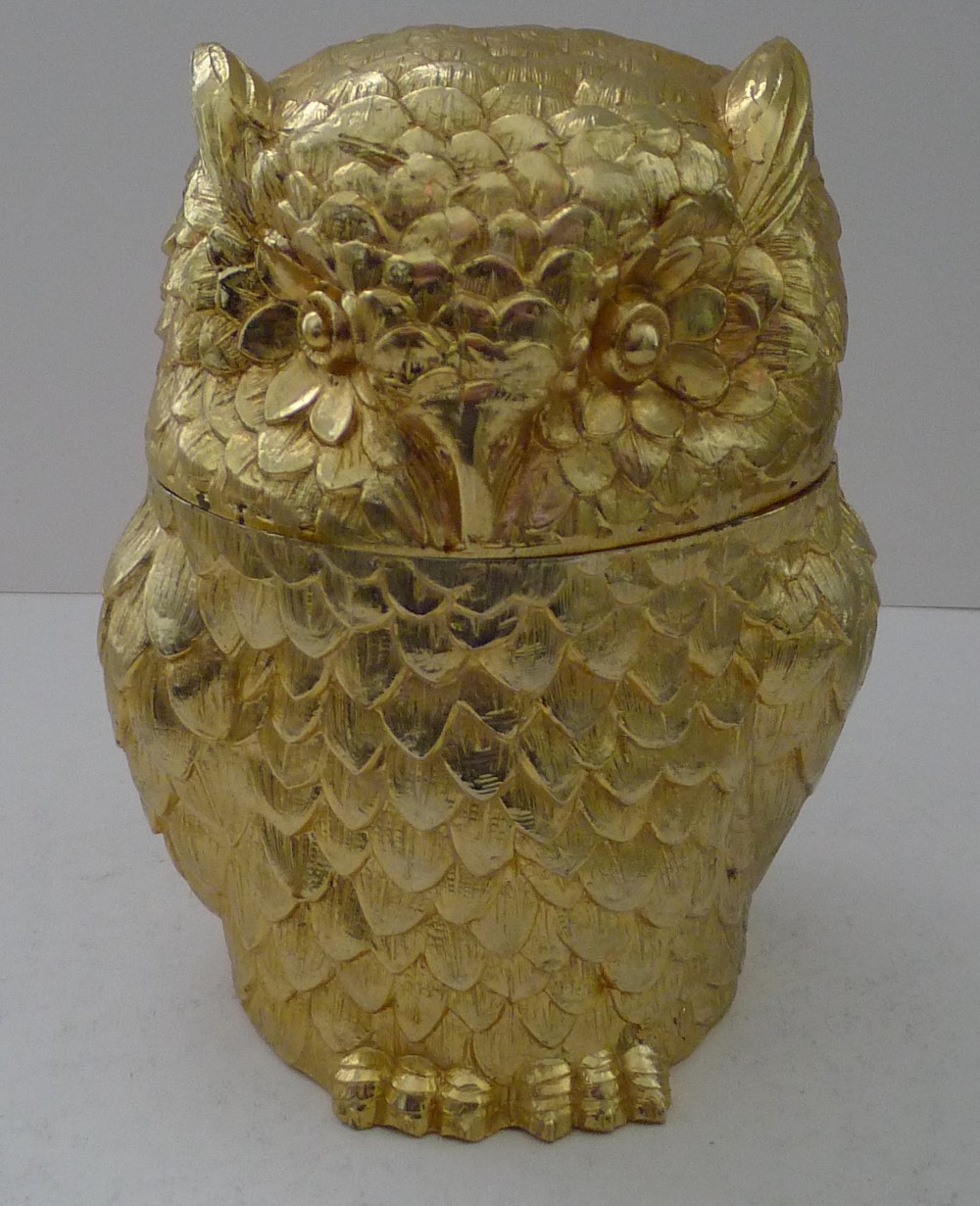 mauro manetti florence italy owl ice bucket c1960