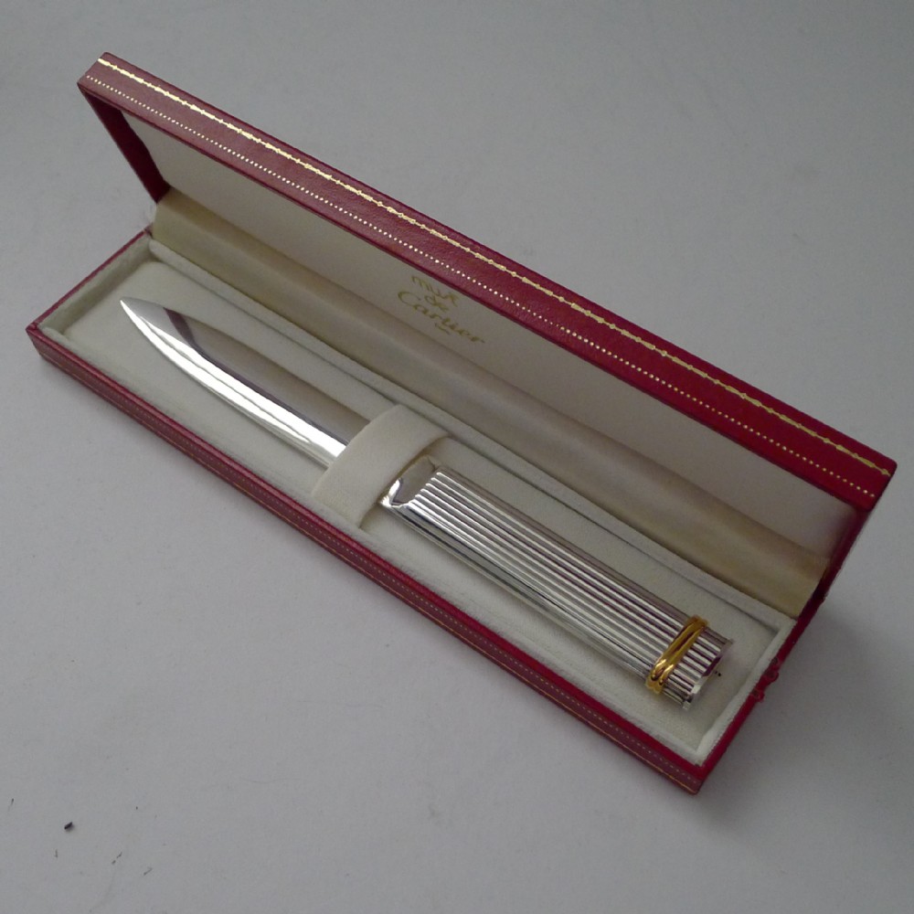 cartier vendme letter opener c1980 new old stock