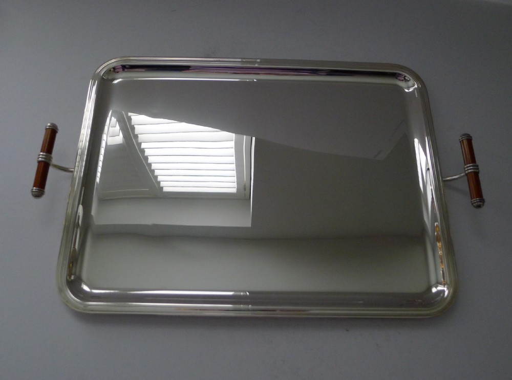 christofle paris laque de chine serving tray c1980
