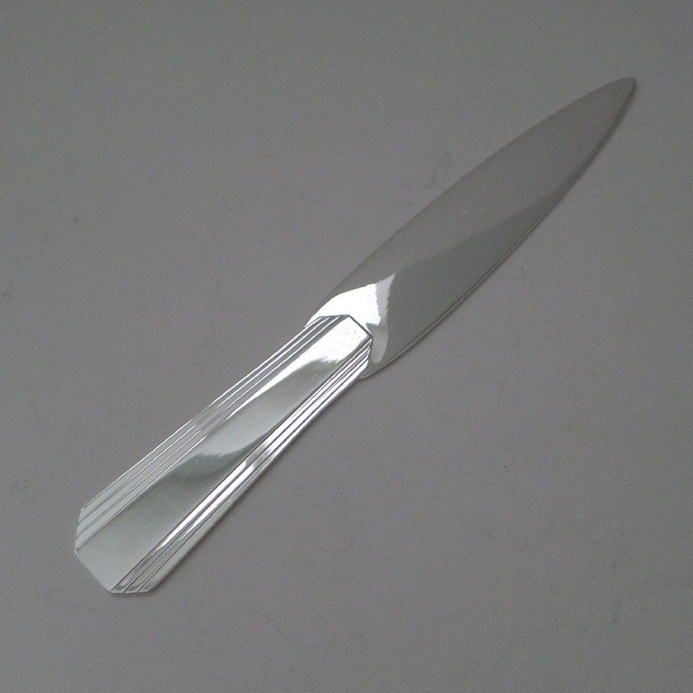 luc lanel for christofle ondulations paper knife letter opener c1940